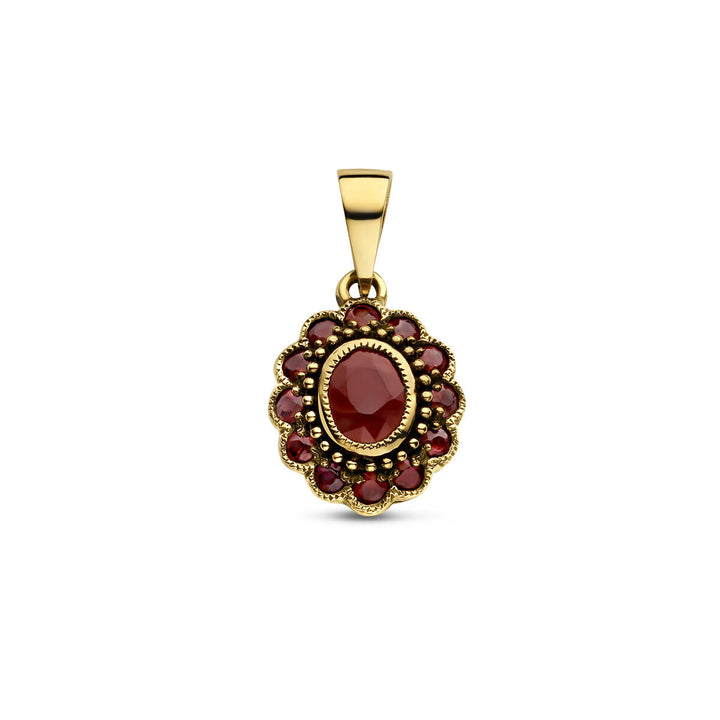 Anhänger Rubin 14K Gelbgold