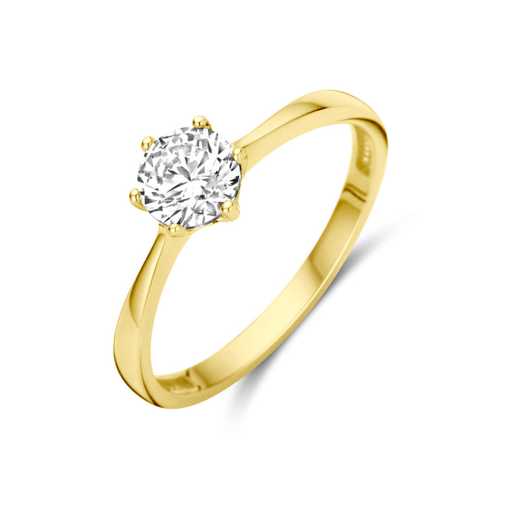 Ring Zirkonia 14K Gelbgold