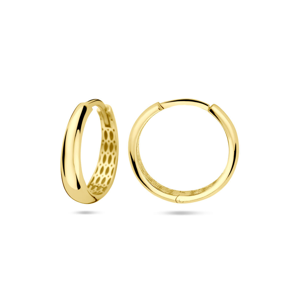 Klappcreolen 18 mm 14K Gelbgold