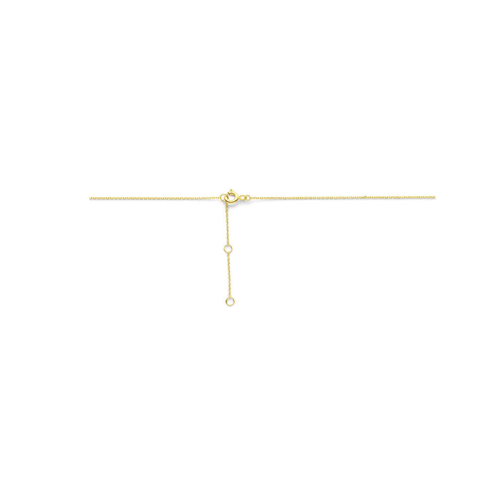 collier lab grown diamant 0,7 mm 40 - 42 - 44 cm 0.25ct g si 14K geelgoud