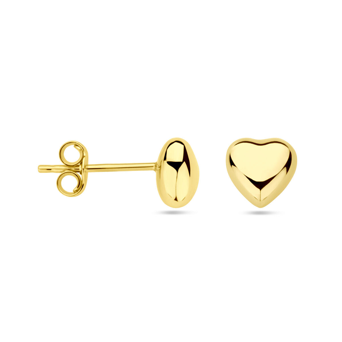 Ohrstecker Herz 14K Gelbgold