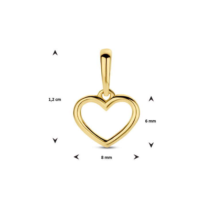 Anhänger Herz 14K Gelbgold