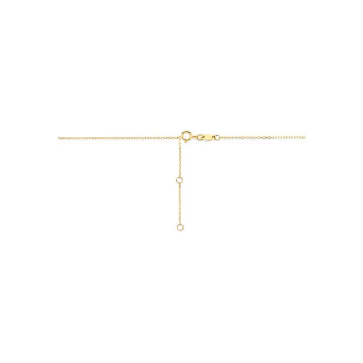 9k collier synthetische stenen 9K geel