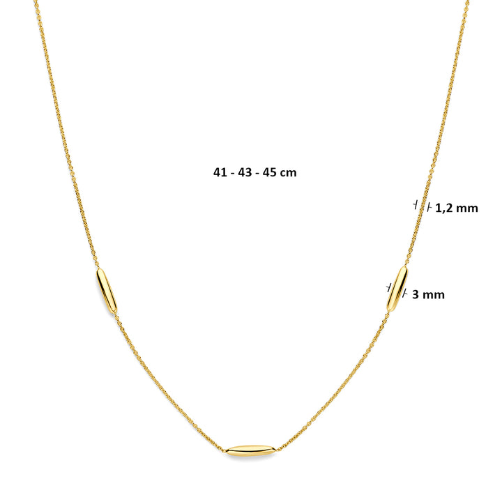 9k collier 9K geel
