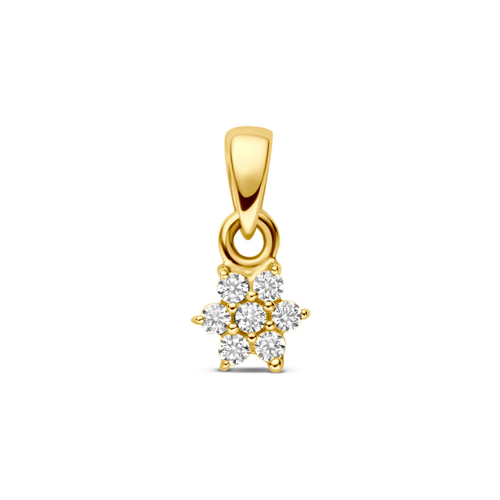 9k hanger zirkonia 9K geel