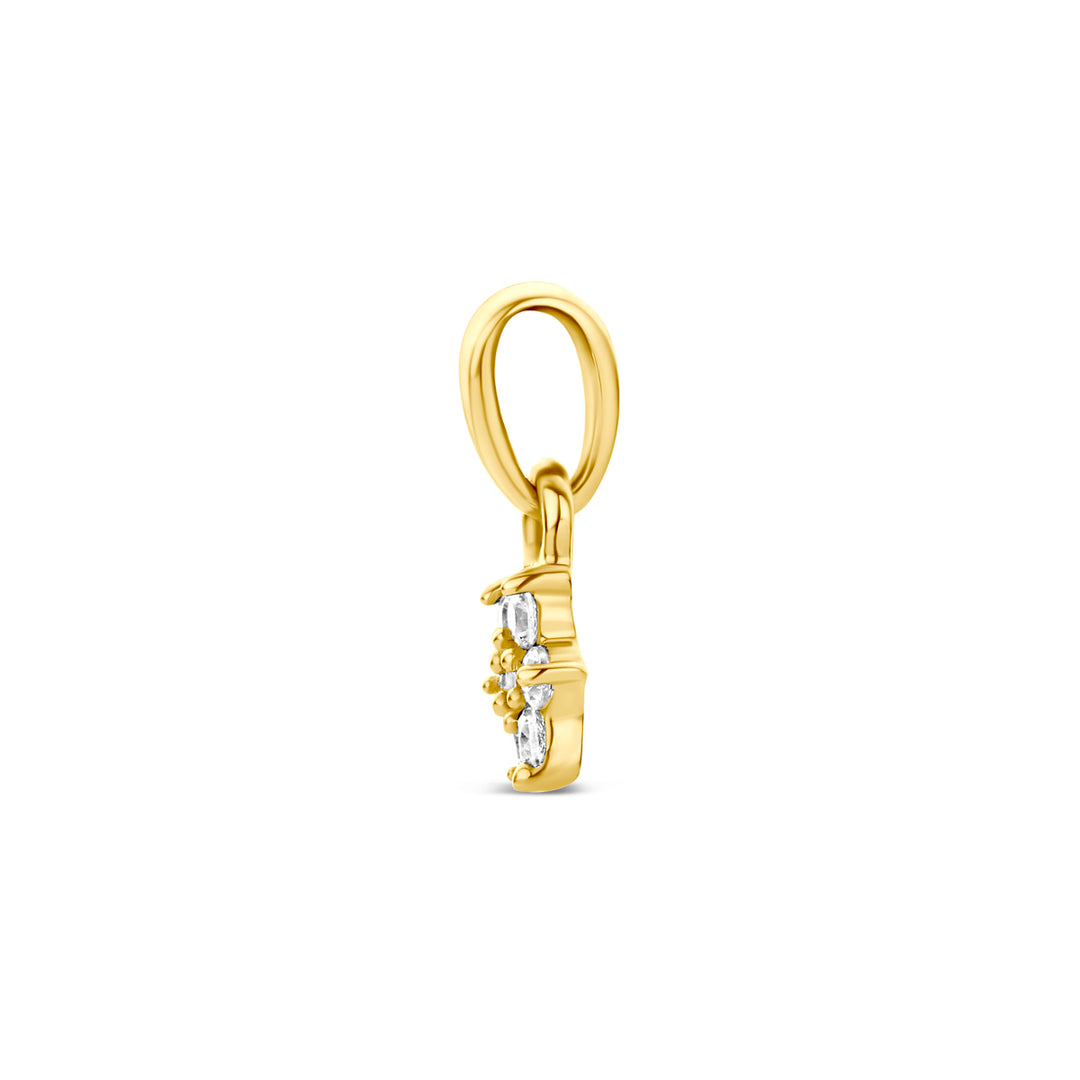 9k hanger zirkonia 9K geel