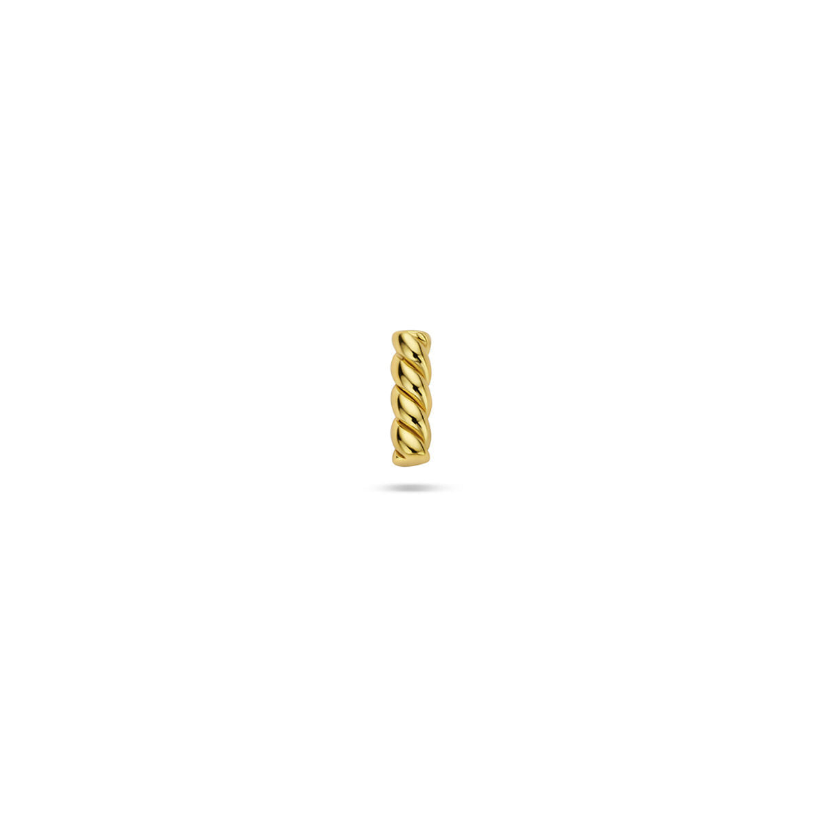 Vergoldetes 925 Silber Flat Back Piercing mit gedrehtem Balken