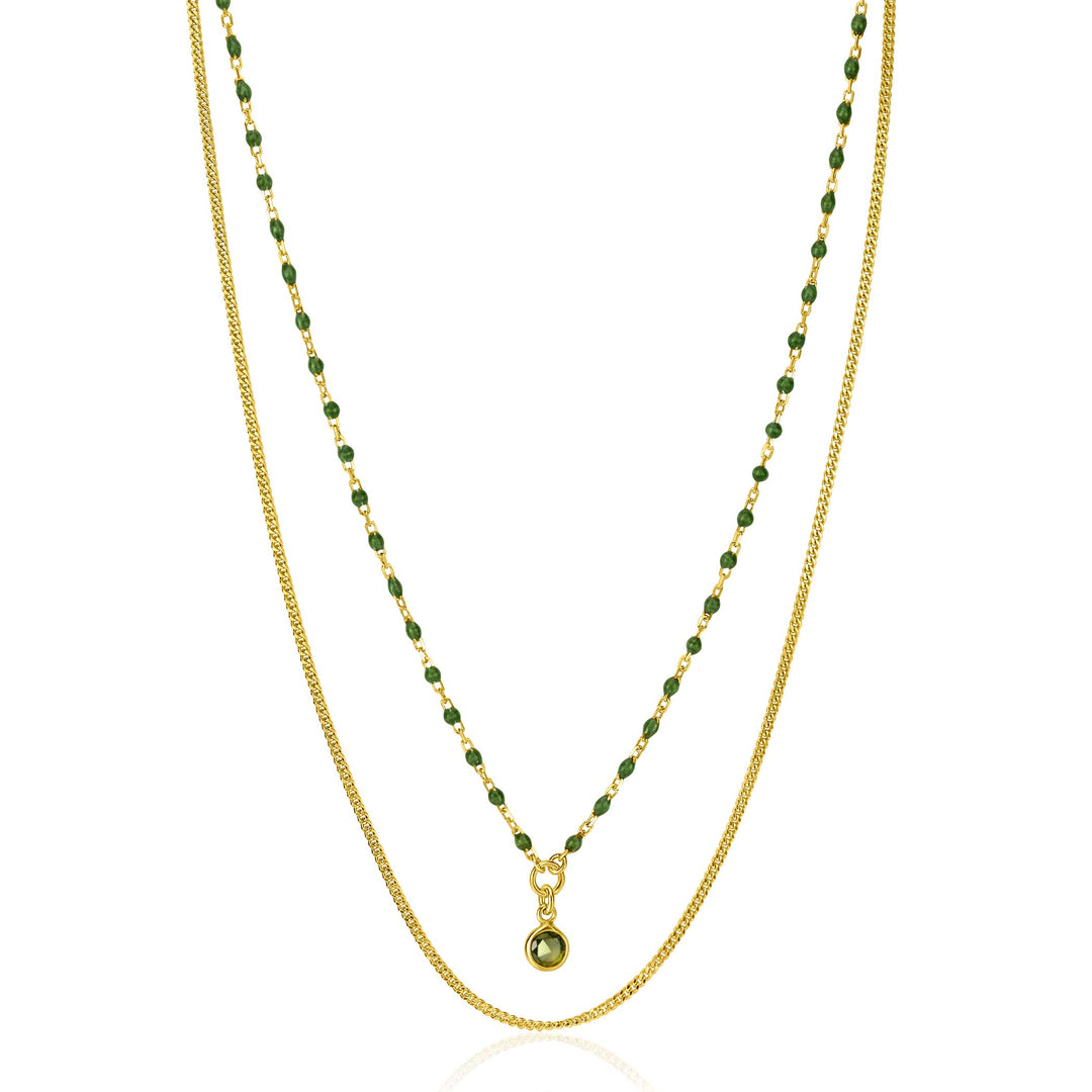Zinzi Halskette vergoldet Zic2528 G