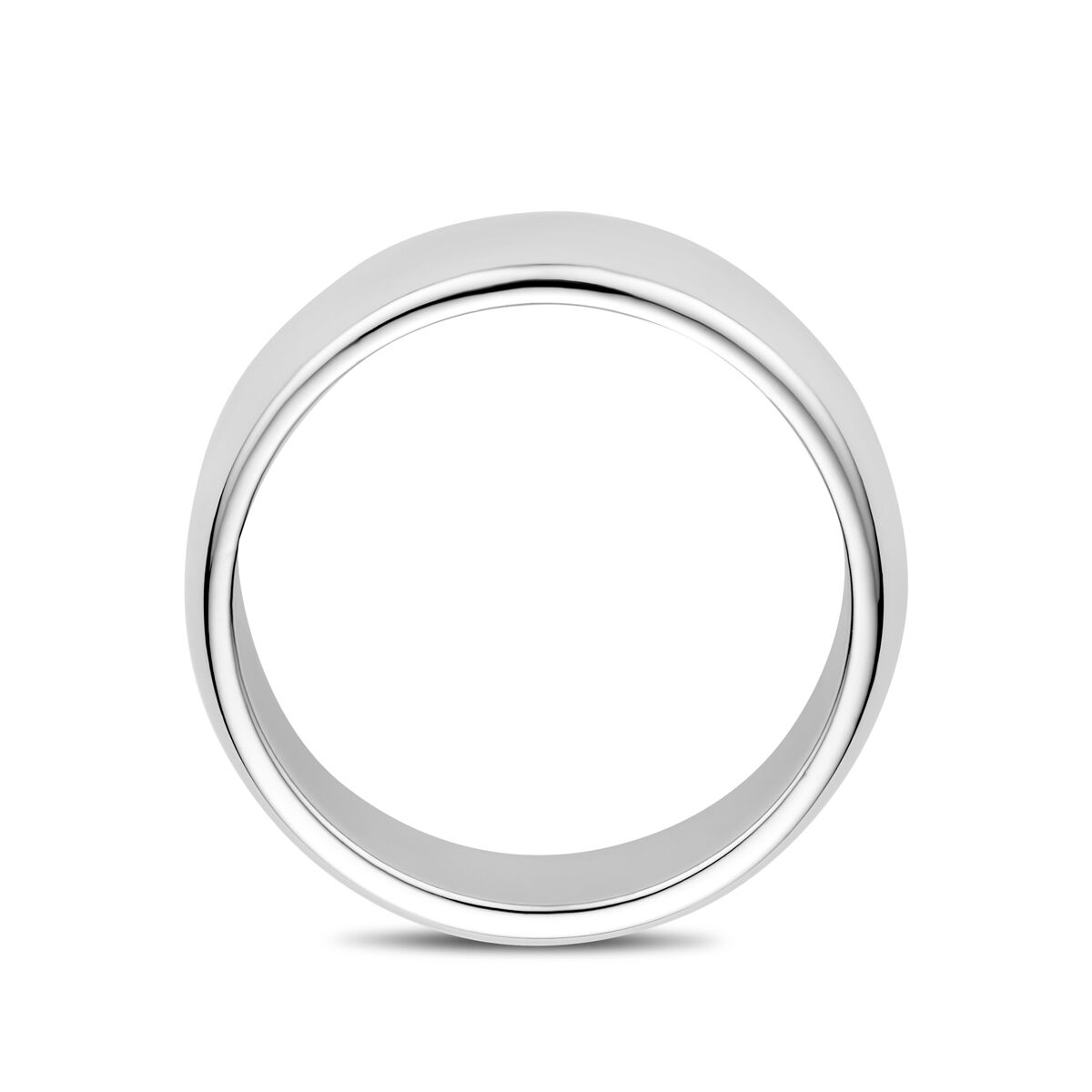 Ring 7 mm Silber rhodiniert