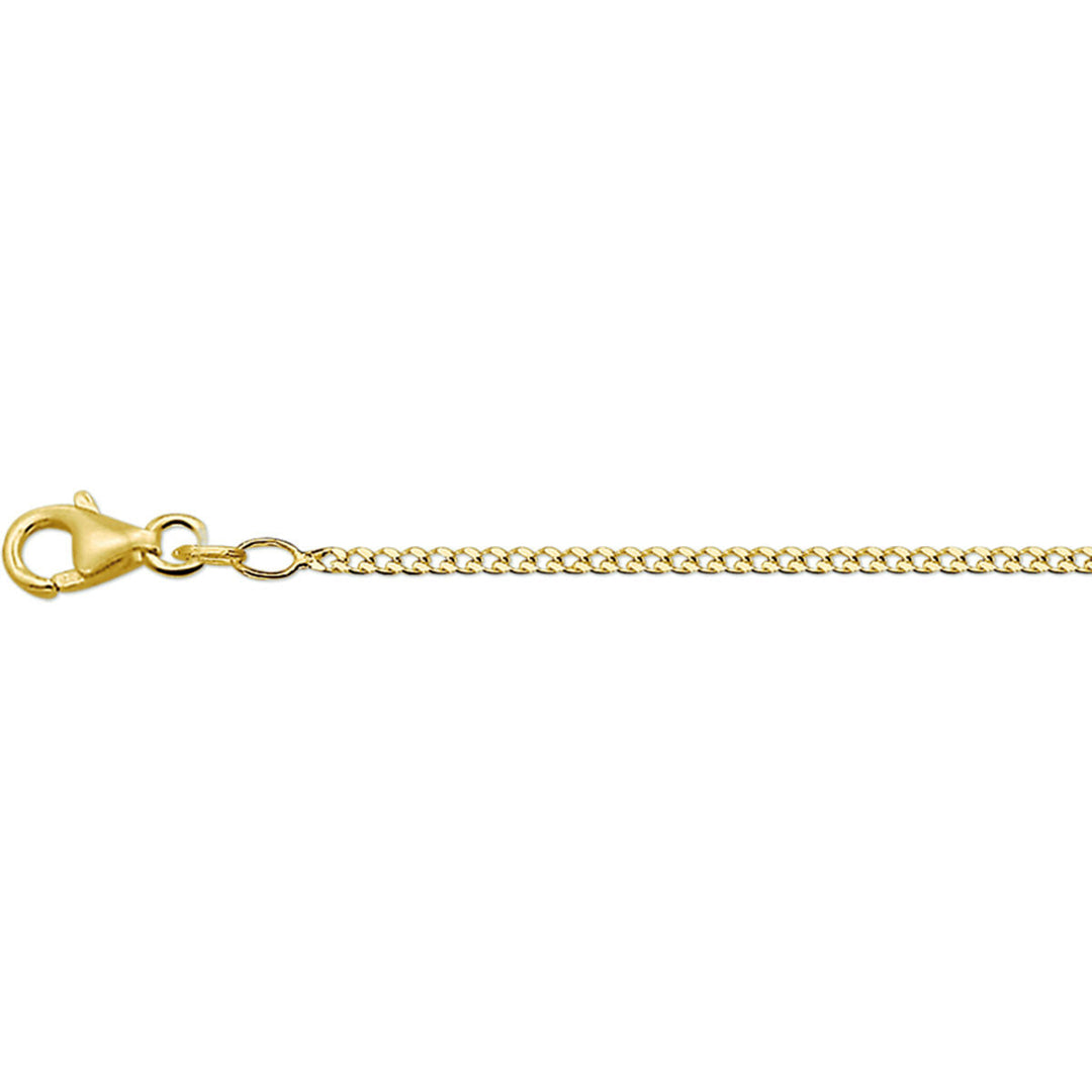 Gourmette 4-seitiger Schliff 1,7 mm 14K Gelbgold