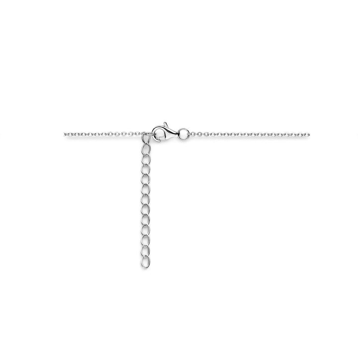 Halskette Herzen 36 + 4 cm Silber rhodiniert