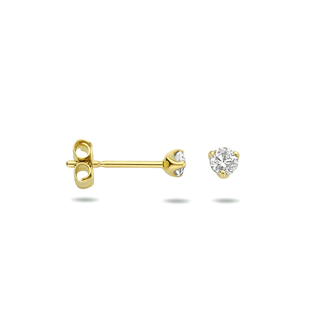 Ohrstecker Zirkonia 14K Gelbgold