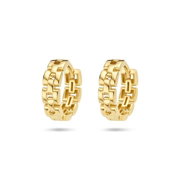 Ohrhänger mit Gliedermotiv aus 14-karätigem Gelbgold