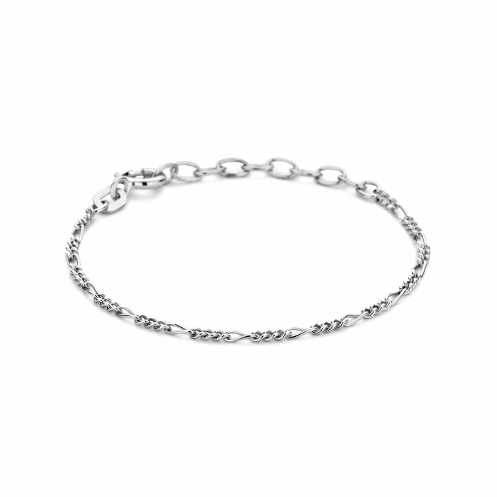 Armband Figaro 1,8 mm Silber rhodiniert