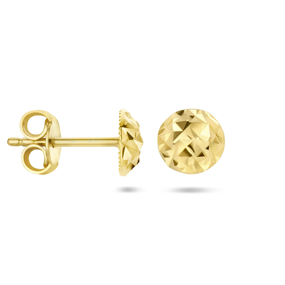 Ohrstecker diamantiert aus 14K Gelbgold