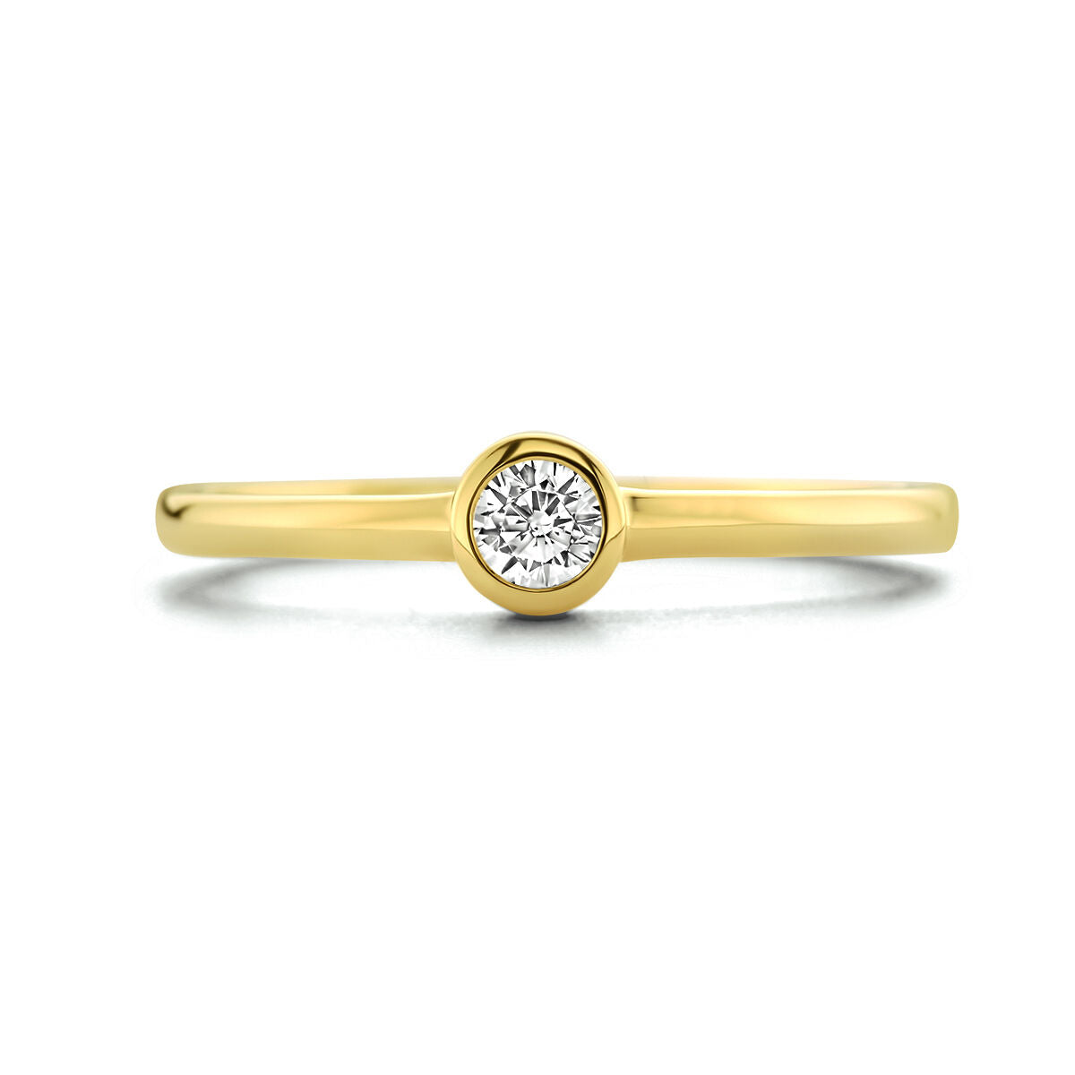 Ring Zirkonia 14K Gelbgold