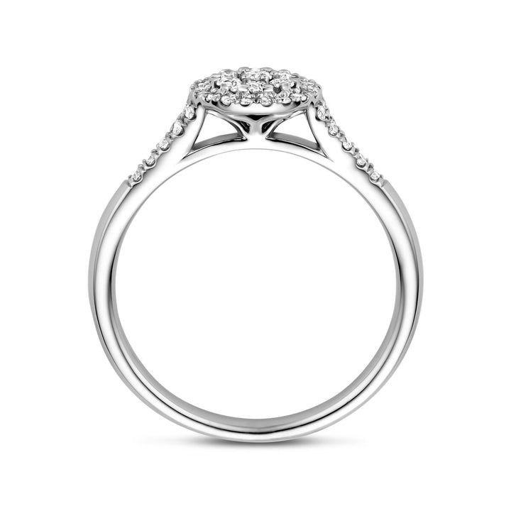 Ring Diamant 0,36 ct h SI 14K Weißgold