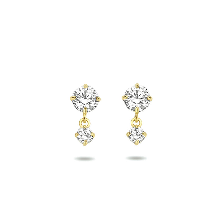 Ohrringe Zirkonia 14K Gelbgold