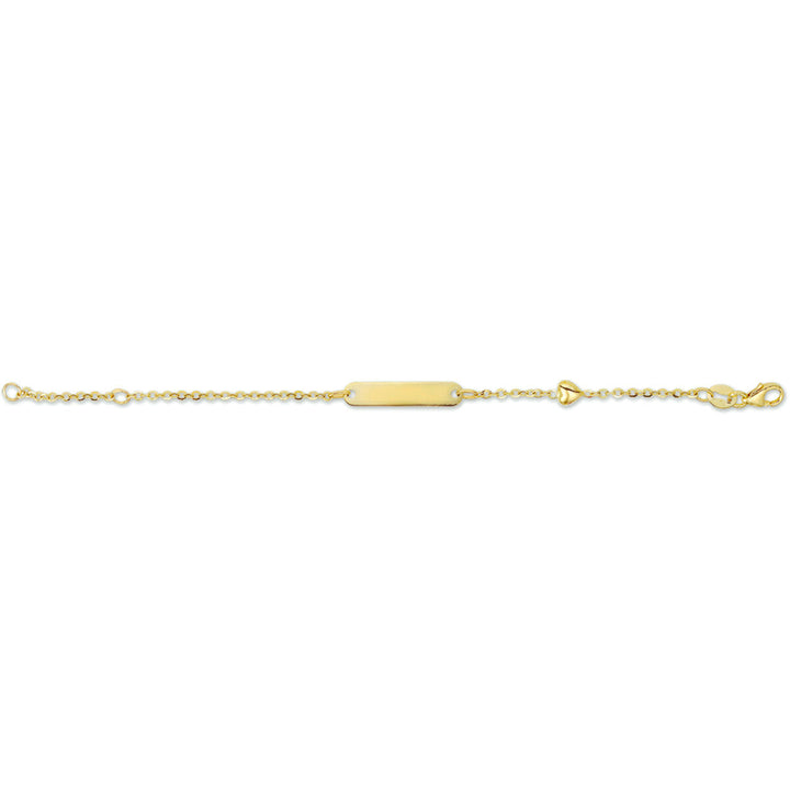 Gravurarmband Herzplatte 4,0 mm 11 - 13 cm