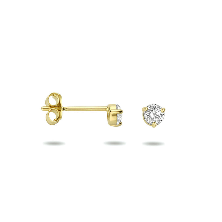 Ohrstecker Zirkonia 14K Gelbgold