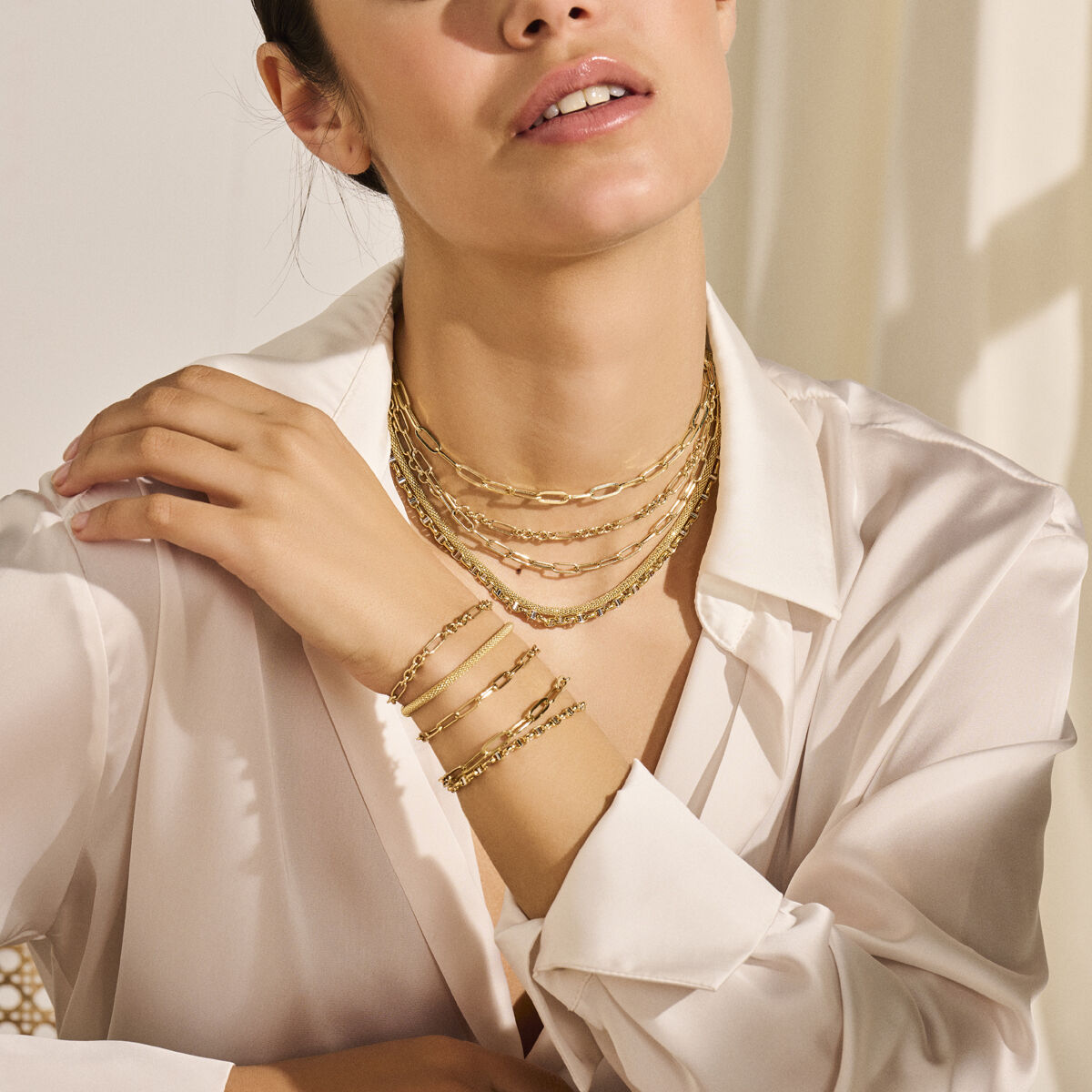 Gold Damenhalskette 14K