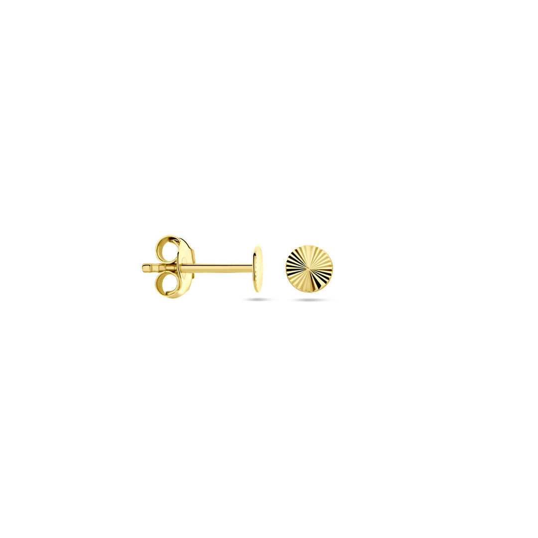 clous diamantés 4,0 mm 14K geelgoud