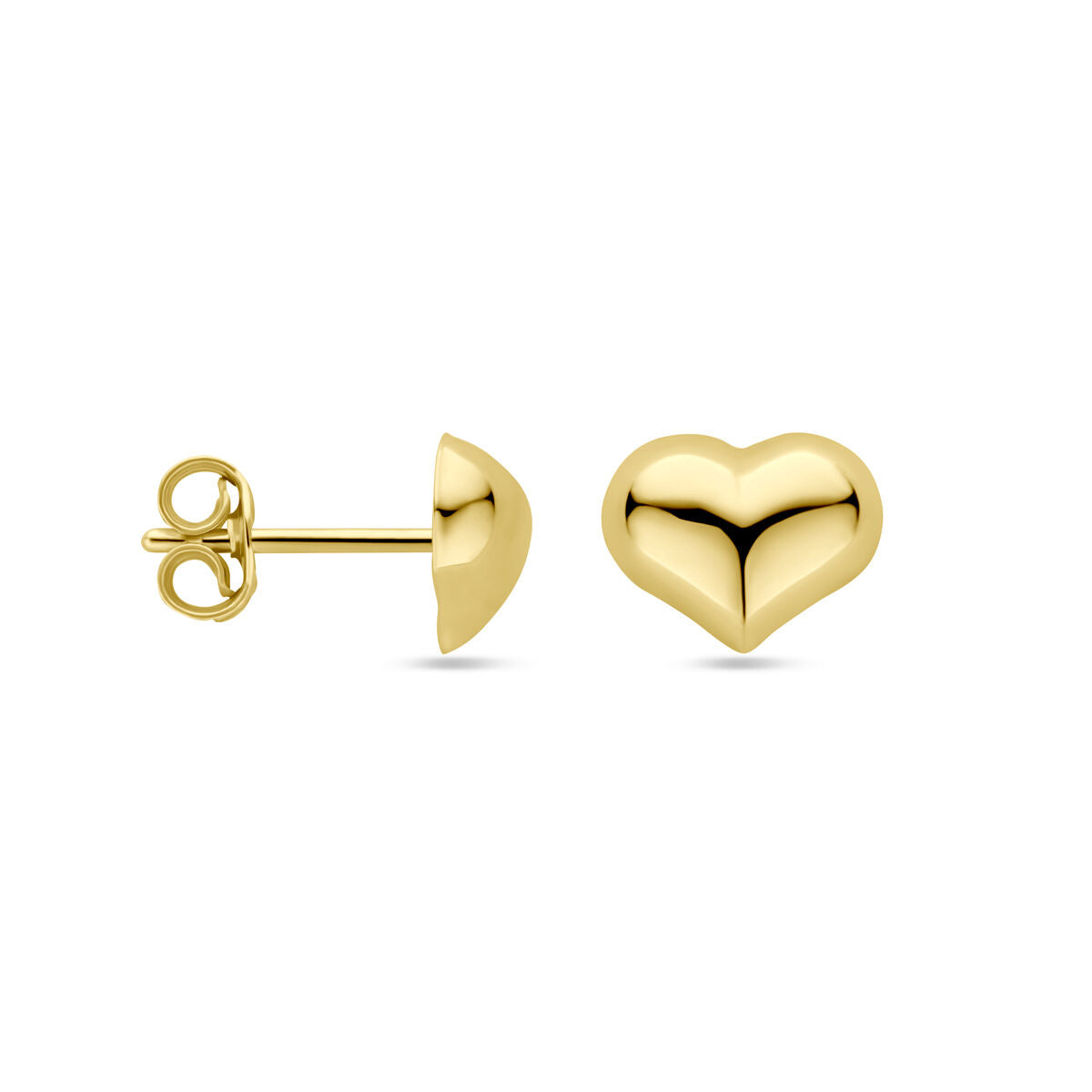 Ohrstecker Herzchen 5,5 mm 14K Gelbgold