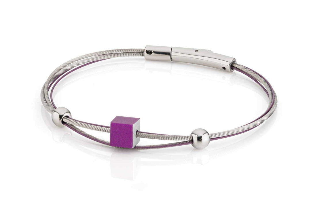 Armband Würfel Lila A230P
