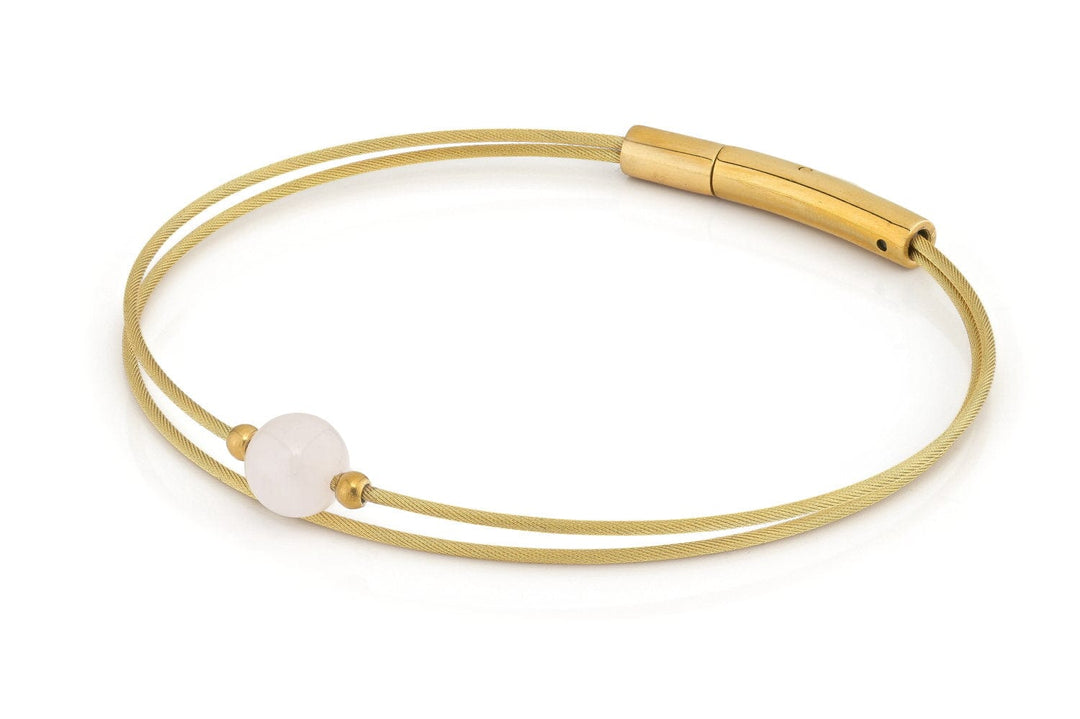 Thinking of You Armband Rosenquarz Gold A711GG
