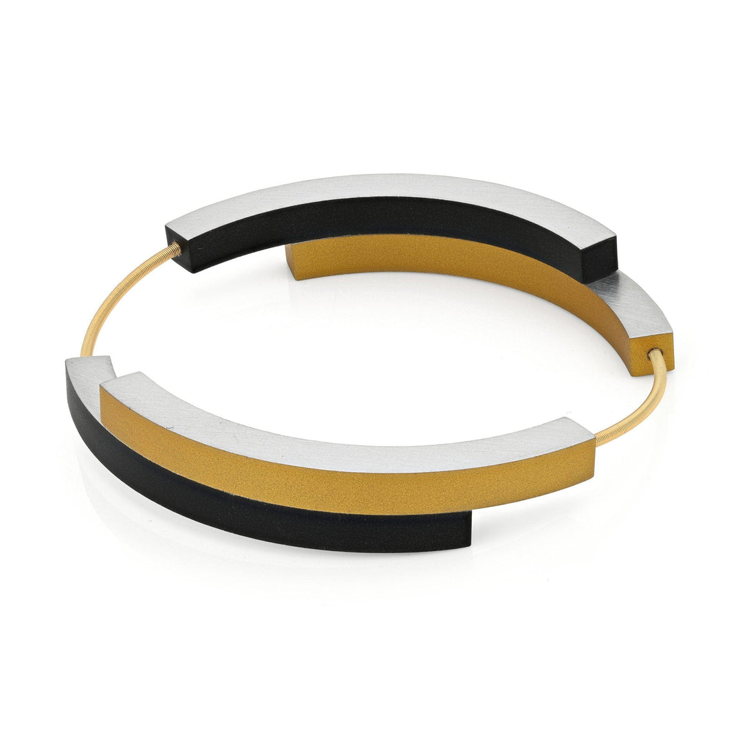 Armband Vier Schleifen Schwarzgold AG32ZG
