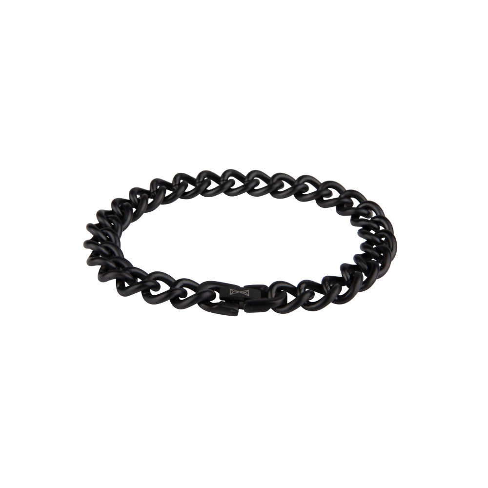 Gourmette Satin - Noir