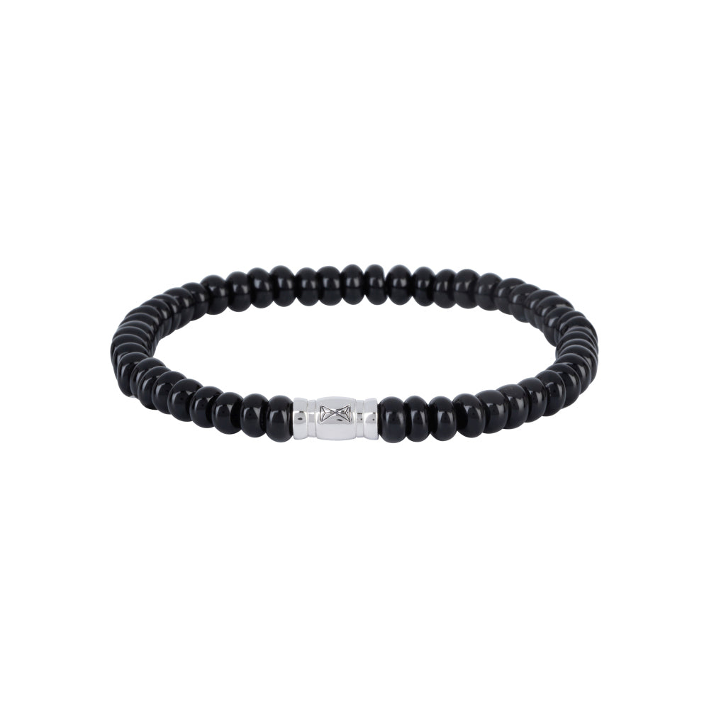 Perlenarmband Herren - Agate Mountain Oval - 6mm