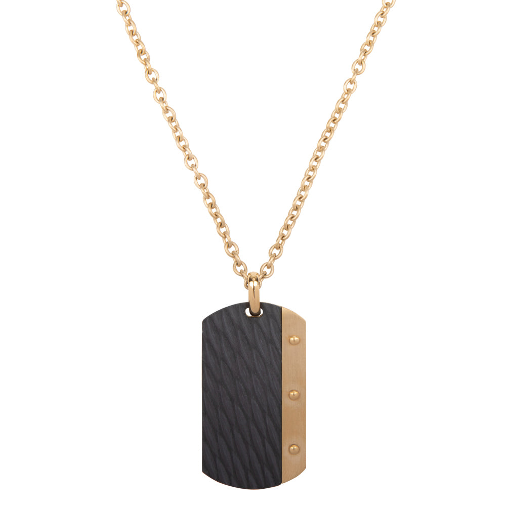 Goldkette Herren - Halskette Dogtag - Dore
