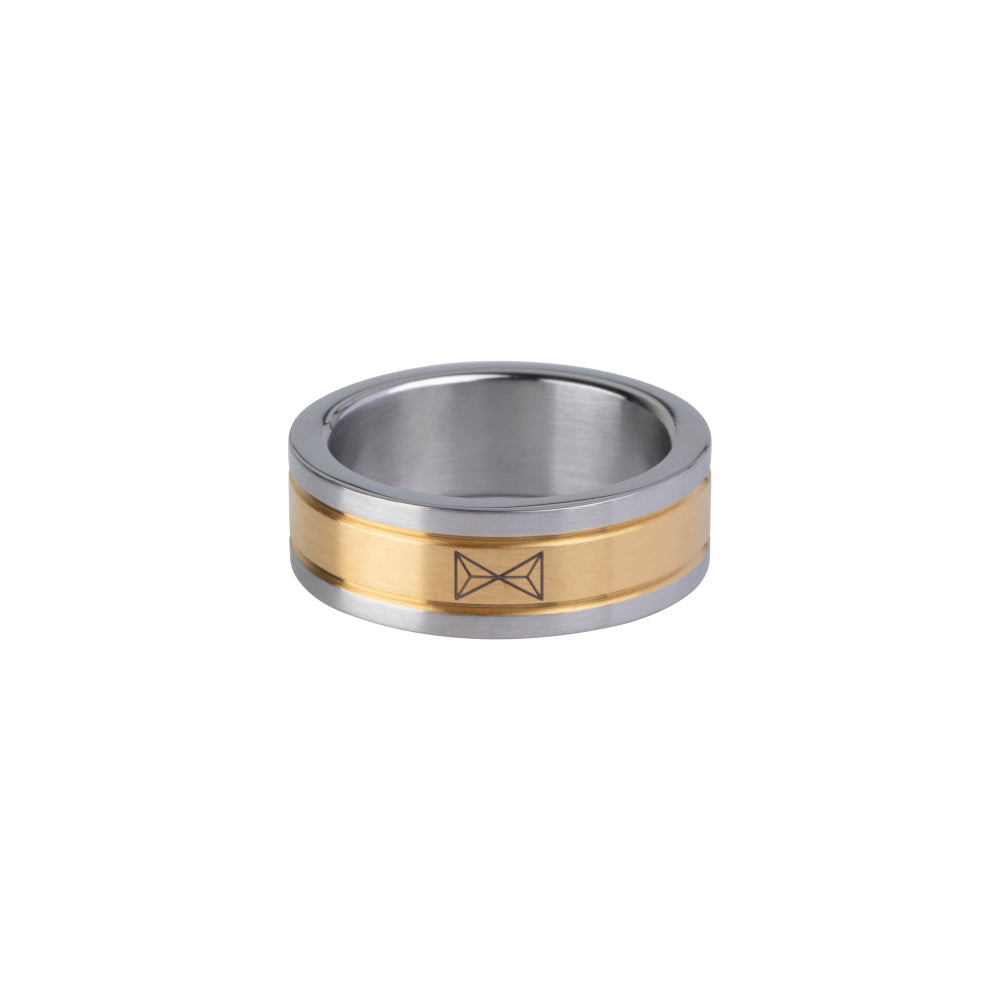 Ring zweifarbig – Inox/Dore
