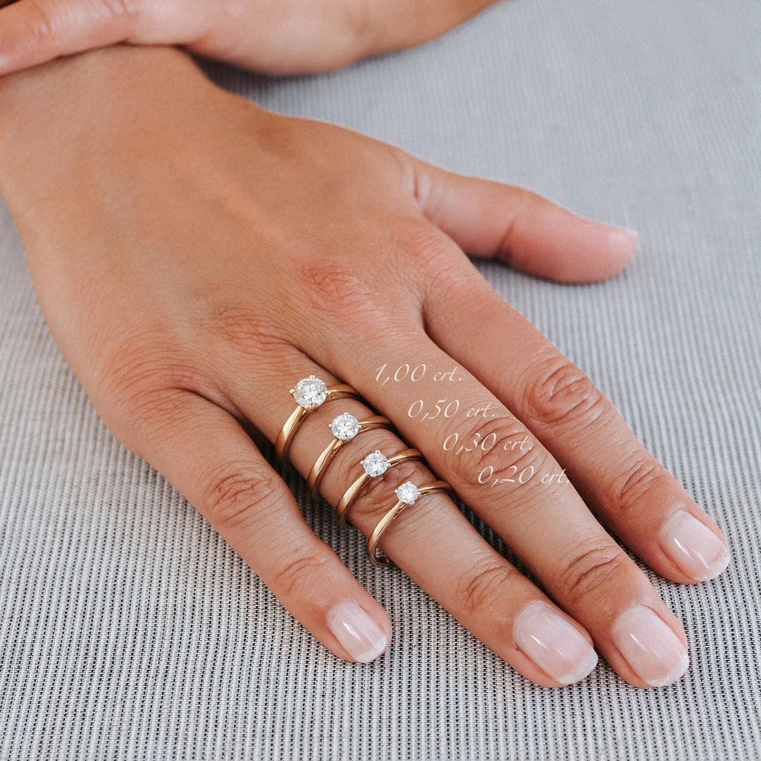 Ring Olivia 0,50 ct. Gelbgold