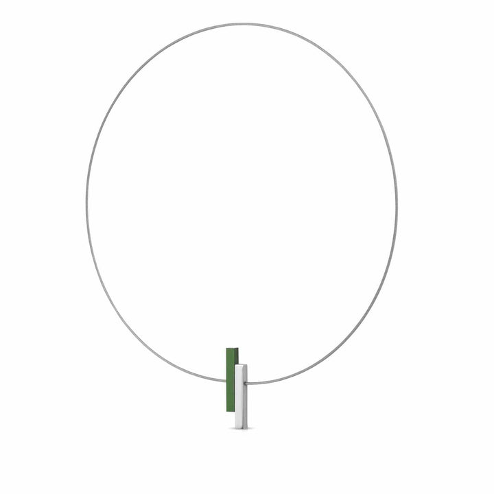 Halskette Einfache Balken Grün C116GR