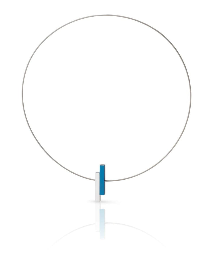 Halskette Einfache Balken Blau C116B