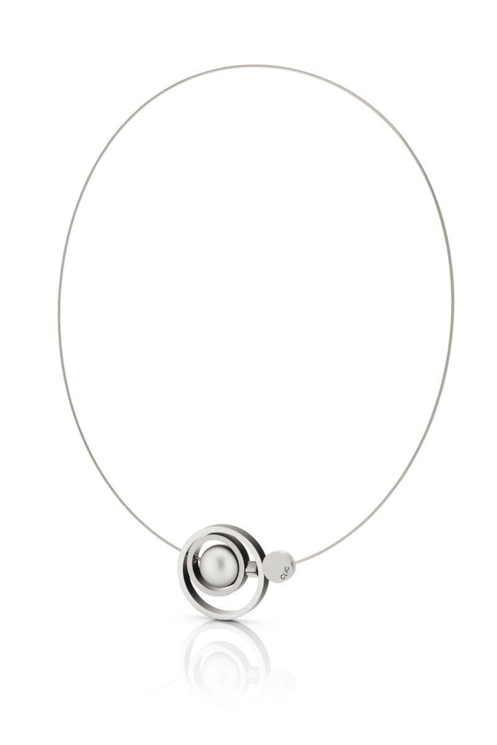Halskette Ringe zusammen Schwarz C187Z