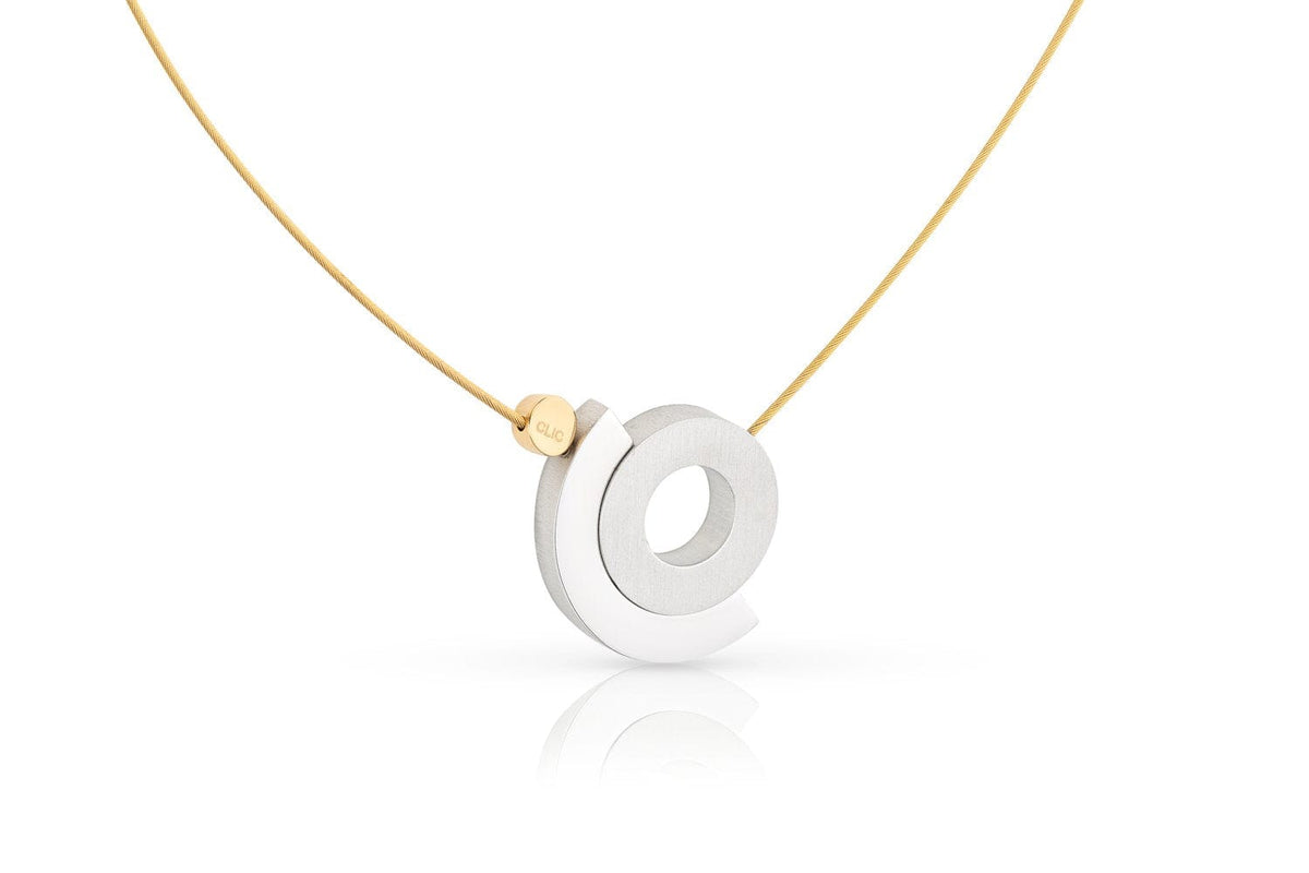 Halskette Ring im Halbring C248G