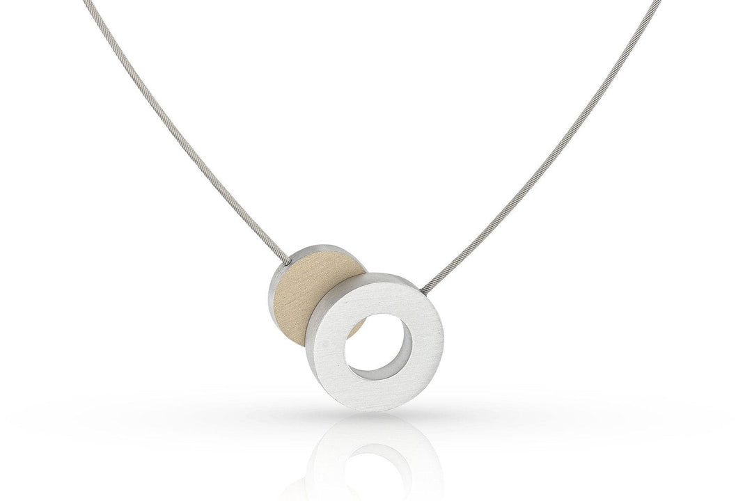Halskette Farbiger Kreis und ein Ring C265AG