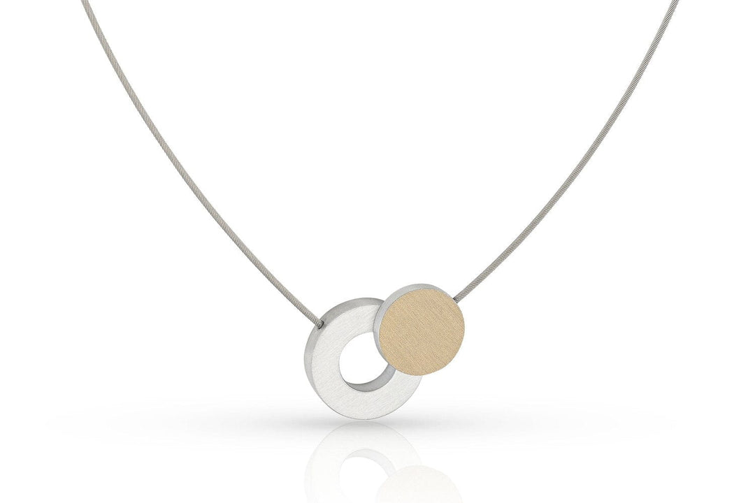 Halskette Farbiger Kreis und ein Ring C265G