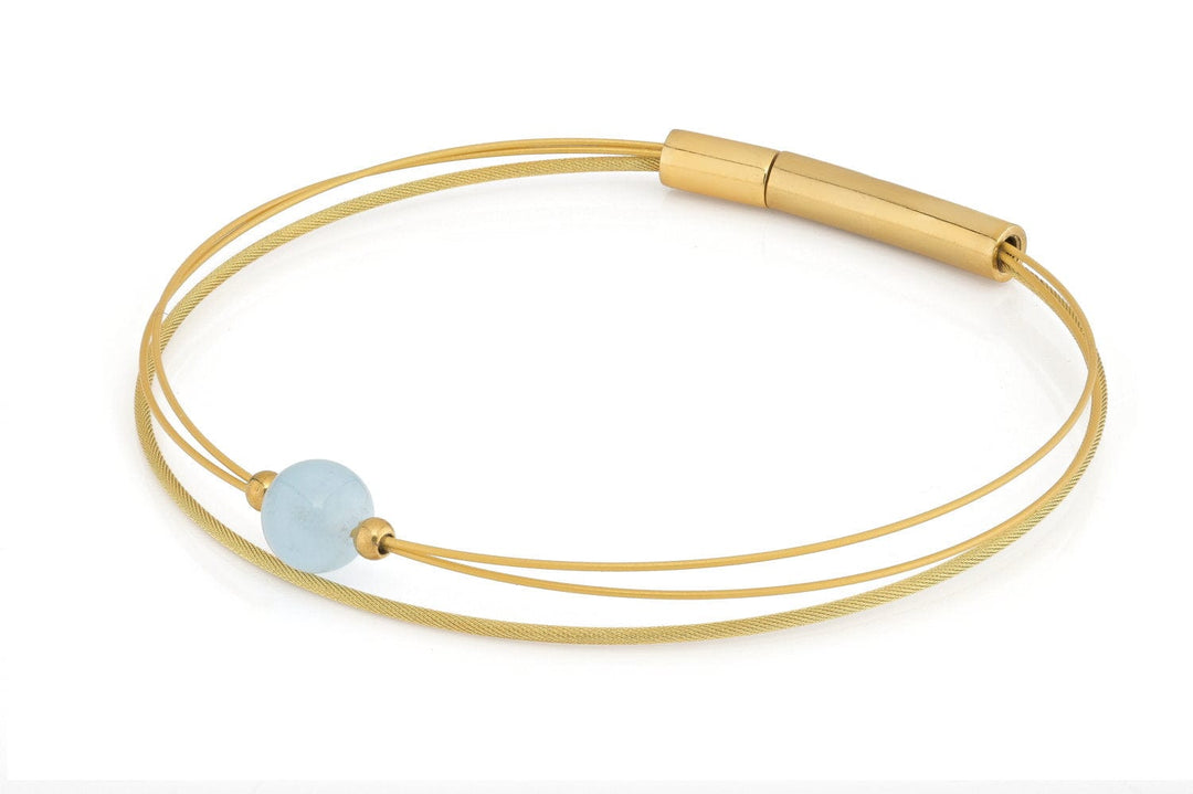 Thinking of You Armband Aquamarin Gold A721GG