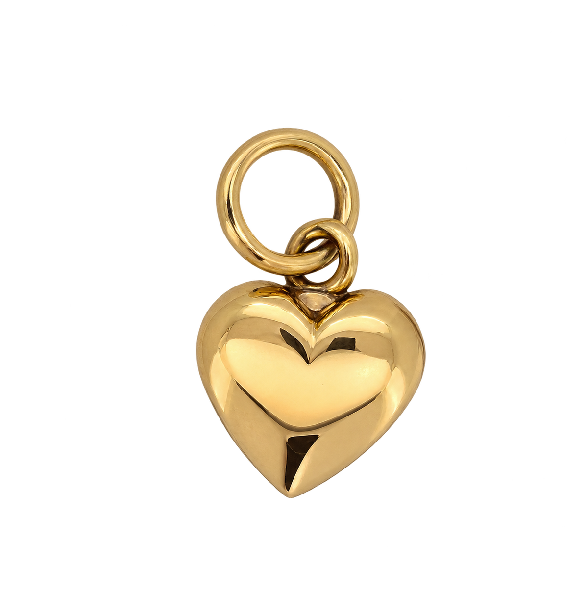 vintage gouden hanger 14k hart