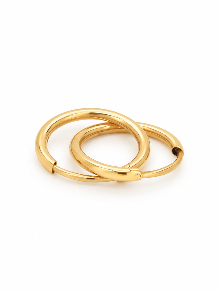 Vintage Goldohrringe 14K Ohrringe Welle 5.2gr
