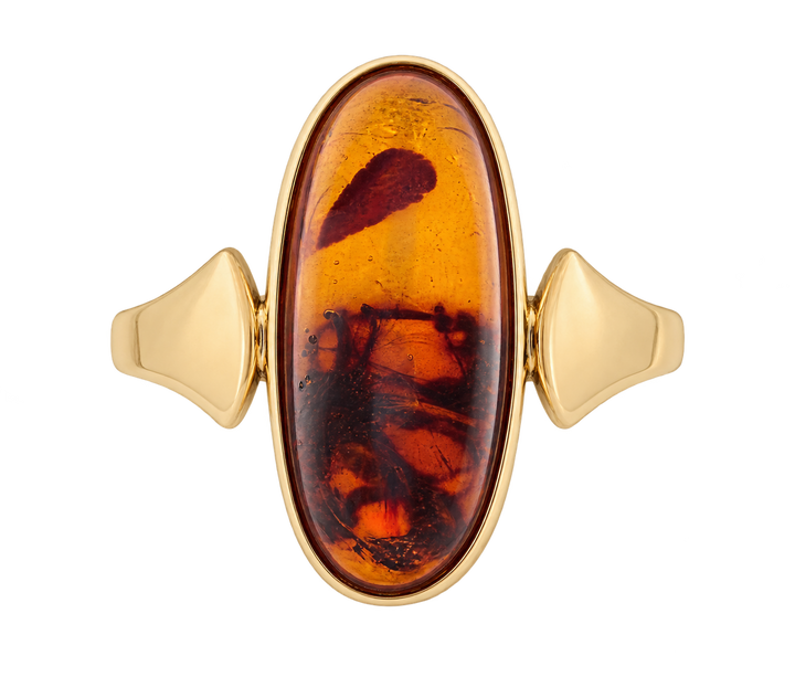 Vintage Goldring Karneol 14K 3,4g