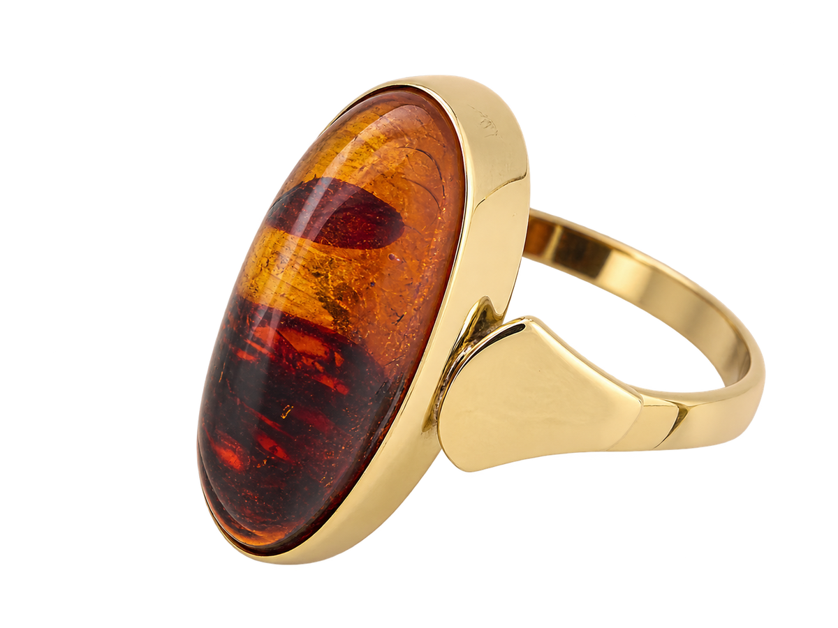 Vintage Goldring Karneol 14K 3,4g