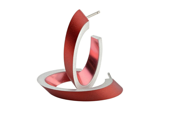 Ovale Creolen Rot O21R