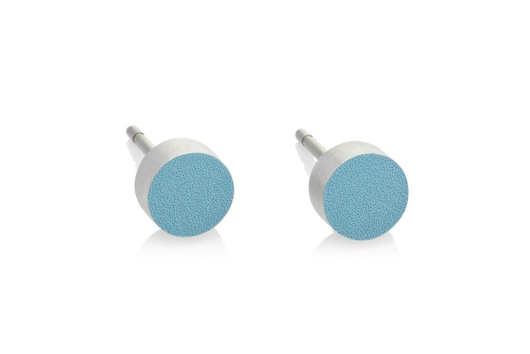 Ohrstecker Klein rund Blau O36B