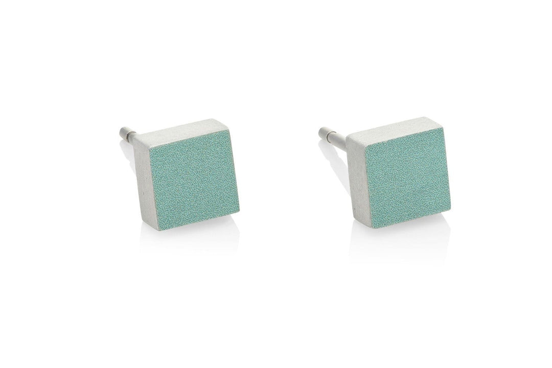 Ohrstecker Kleines Quadrat Grün O37GR