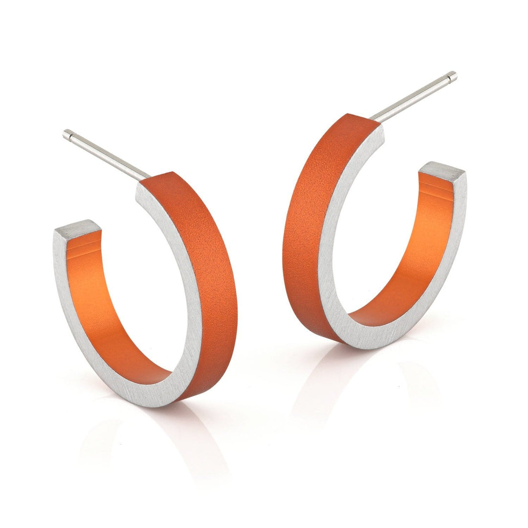 Creolen Runde Ringe Orange O51O